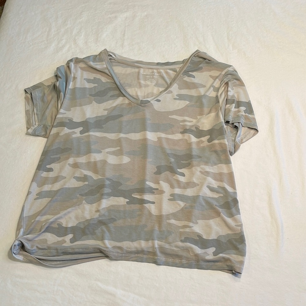 American Eagle Soft and Sexy Camo Shirt